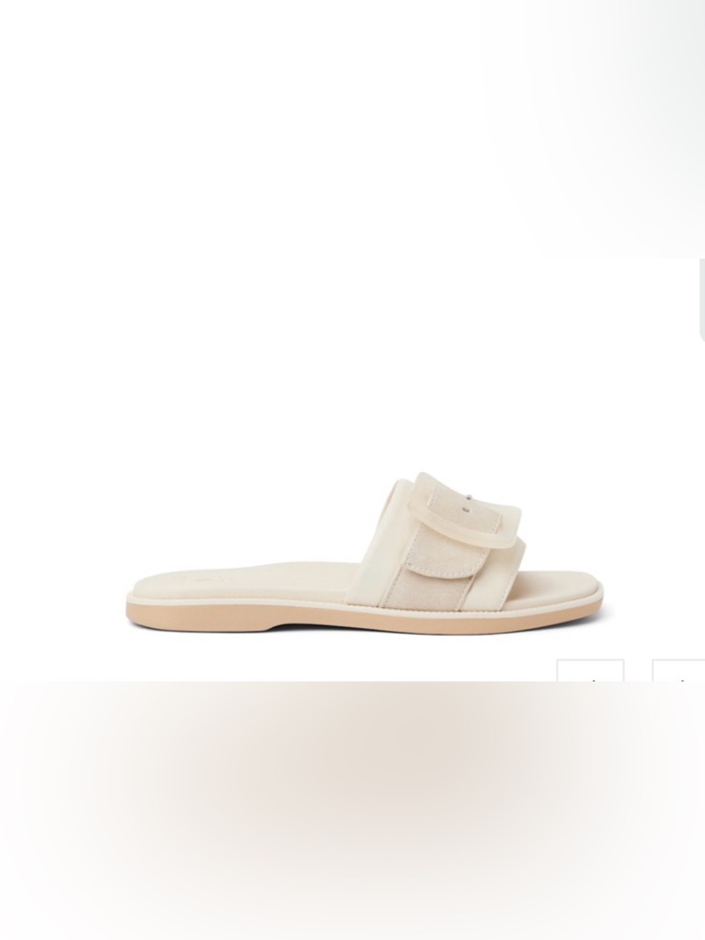 Reef Women’s Lana Buckle Slide Sandals in Vintage White, Size 7 - Picture 2 of 9